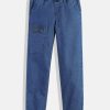 Jeans | IVOC Boys Blue Regular Fit Solid Joggers Jeans