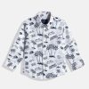 Casual Shirts | Bene Kleed Boys White Regular Fit Printed Casual Shirt