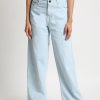 Jeans | Bene Kleed Women Sky Blue Relaxed Fit High-Rise Shaded Jeans