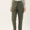 Cargos & Joggers | IVOC Women Olive Solid Regular Fit Cargo Trousers