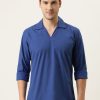 Kurtas | IVOC Men Blue Slim Fit Solid Kurta