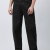 Jeans | Bene Kleed Men Black Pure Cotton Rigid Baggy Fit Solid Jeans