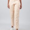 Cargos & Joggers | IVOC Women Peach Fuzz Slim Fit Mid Rise Overdyed Pure Cotton Cargo Trousers