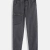 Jeans | IVOC Boys Charcoal Grey Regular Fit Solid Joggers Jeans