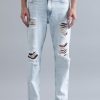 Jeans | Bene Kleed Men Light Blue Relaxed Fit Highly Distressed Jeans