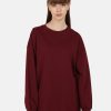 Sweatshirts | Bene Kleed Women Maroon Solid Long Length Oversized Sweatshirt