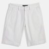 Shorts | IVOC Boys White Slim Fit Solid Casual Shorts