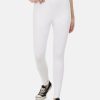 Leggings | Bene Kleed Women White Cotton Solid Leggings