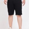 Shorts | IVOC Plus Men Black Regular Fit Solid Casual Shorts