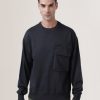 Sweatshirts | Bene Kleed Men Black Relaxed Fit Solid Utility Sweatshirt With Baggy Chest Pocket