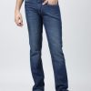 Jeans | IVOC Men Blue Regular Fit Light Fade Solid Jeans