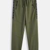 Cargos & Joggers | Bene Kleed Boys Olive Regular Fit Solid Knitted Joggers