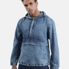 Jackets | Bene Kleed Men Blue Relaxed Fit Solid Denim Jacket With Top Stoppers