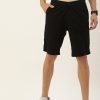 Shorts | IVOC Men Black Regular Fit Solid Casual Shorts