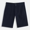 Shorts | IVOC Boys Navy Blue Slim Fit Solid Casual Shorts